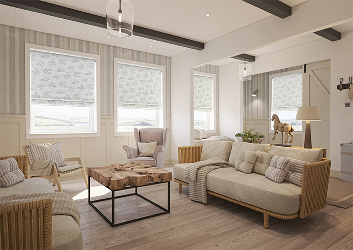 Loralei, Porcelain - Twist&Fit Roman Blind - Image 6
